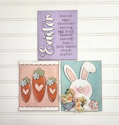 Easter Sign + Frame | Choice of 3 signs + Included Frame | DIY CUTOUT KIT 