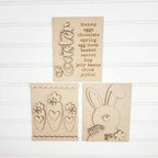 Easter Sign + Frame | Choice of 3 signs + Included Frame | DIY CUTOUT KIT 