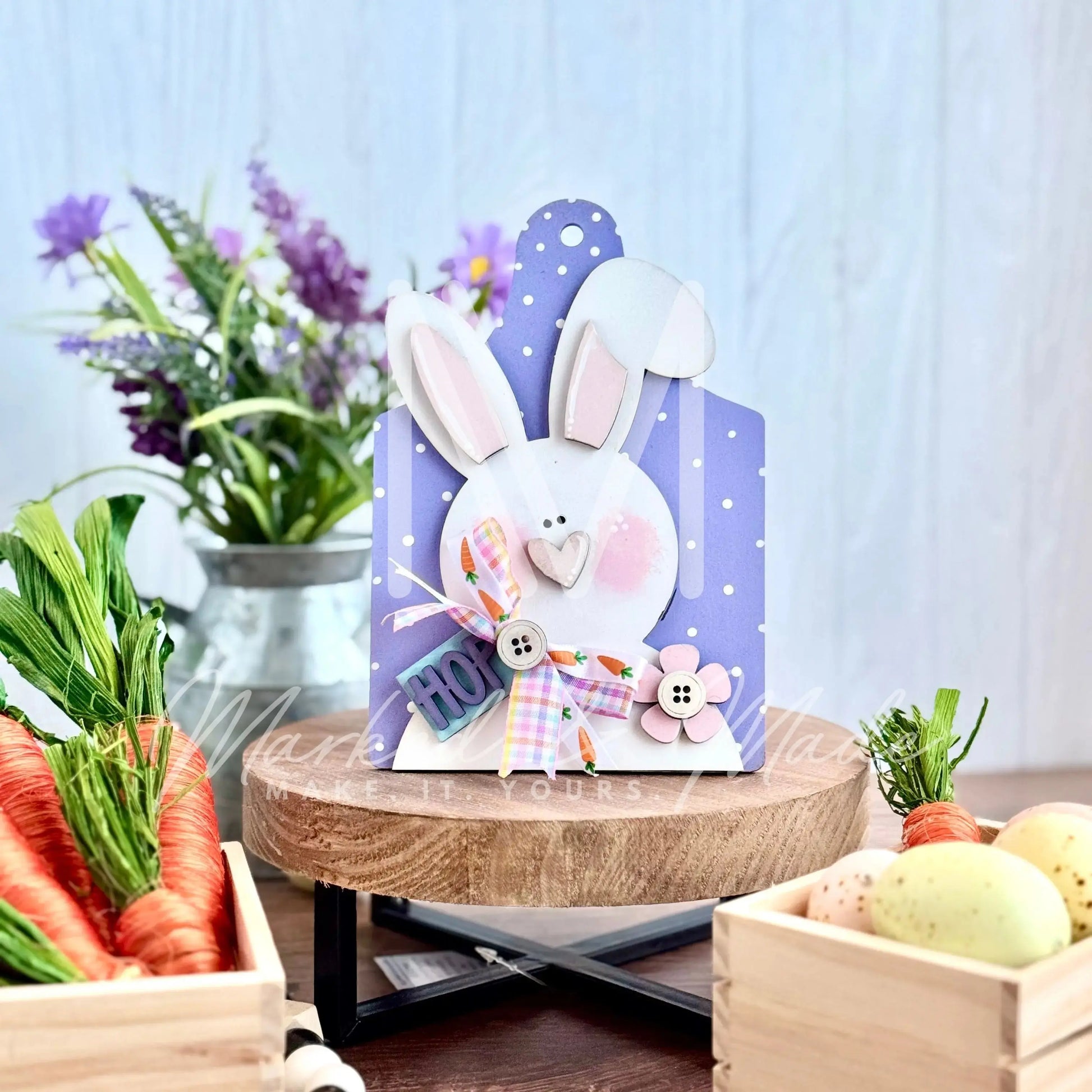 Easter Tiered Tray Set | Easter Bunny | Carrots | Spring 