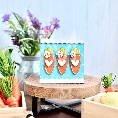 Easter Tiered Tray Set | Easter Bunny | Carrots | Spring 