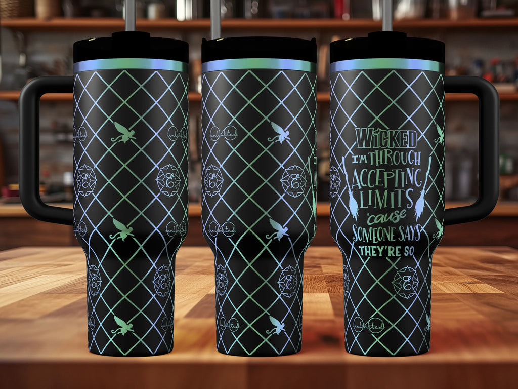 Elphaba (WICKED v2) Tumbler | 40oz, 30oz, Stanleys, 20oz, 16oz, 14oz, 10oz 