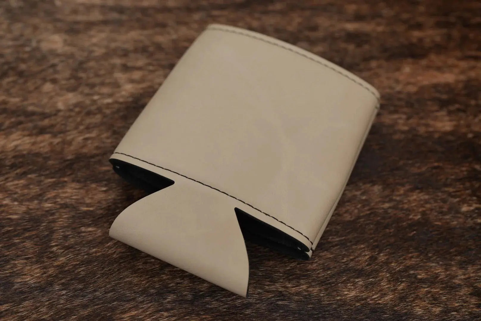 Engraved Leather Can Dusters / Can Koozies 