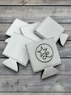 Engraved Leather Can Dusters / Can Koozies 