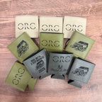Engraved Leather Can Dusters / Can Koozies 