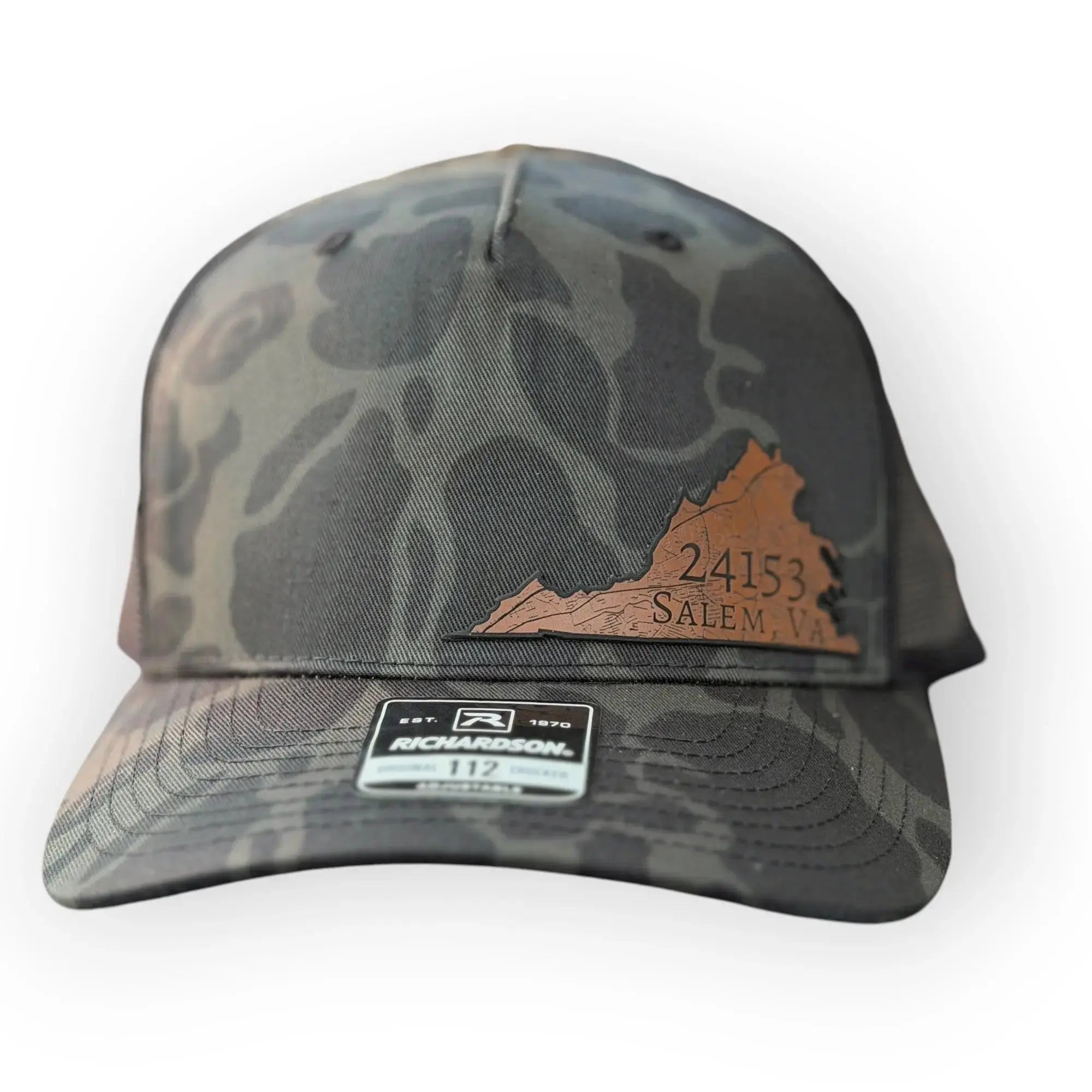 Salem,Virginia Map– Custom Patch Hat 