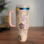 Flamingo Tumbler Pink to Rainbow 40 oz tumbler 