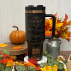 Fourth Wing Tumbler Black to Copper 40oz 
