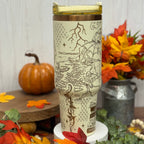 Fourth Wing Tumbler Cream to Copper 40oz 