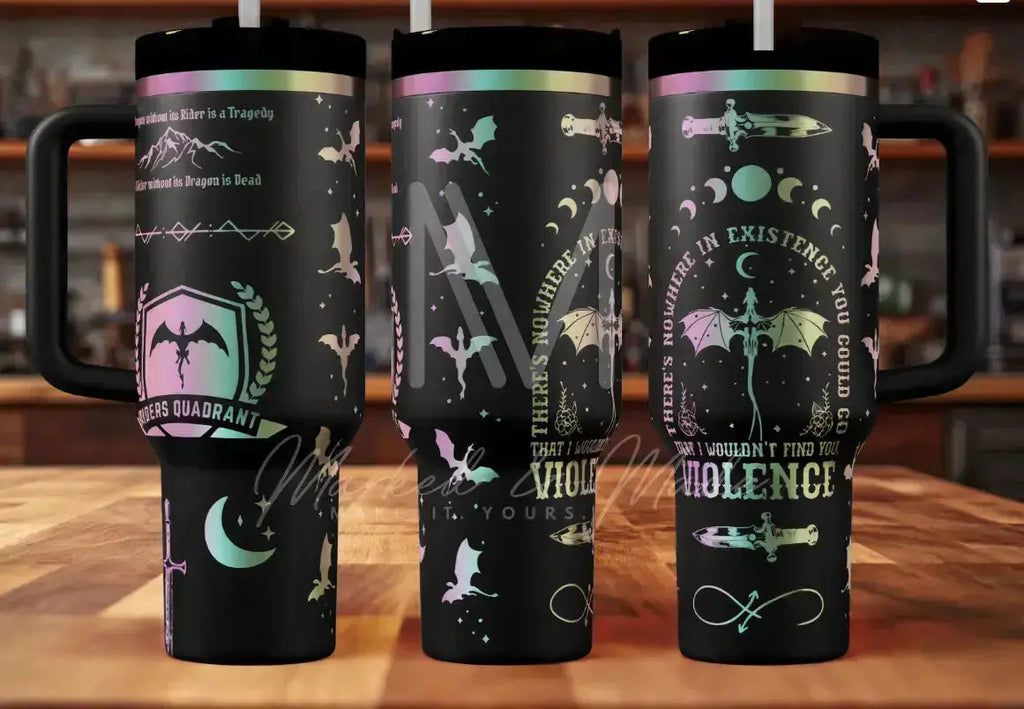 Fourth Wing (4th Wing) Quencher Tumbler (30oz, 40oz, + Stanleys) V2