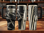 Freedom Seeds | America | Large Caliber Bullet | USA - Engraved Tumbler (30oz, 40oz, + Stanleys) 