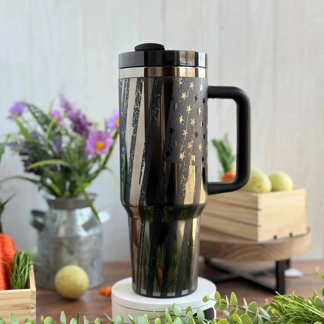 Freedom Seeds | America | Large Caliber Bullet | USA - Engraved Tumbler (30oz, 40oz, + Stanleys)