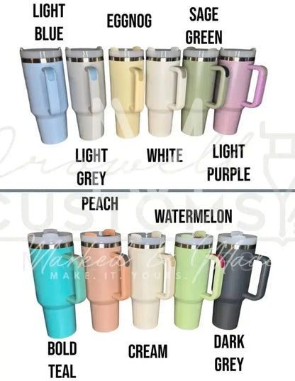 Full Custom Design and Wrap Quencher Tumbler (30oz, 40oz, + Stanleys) 