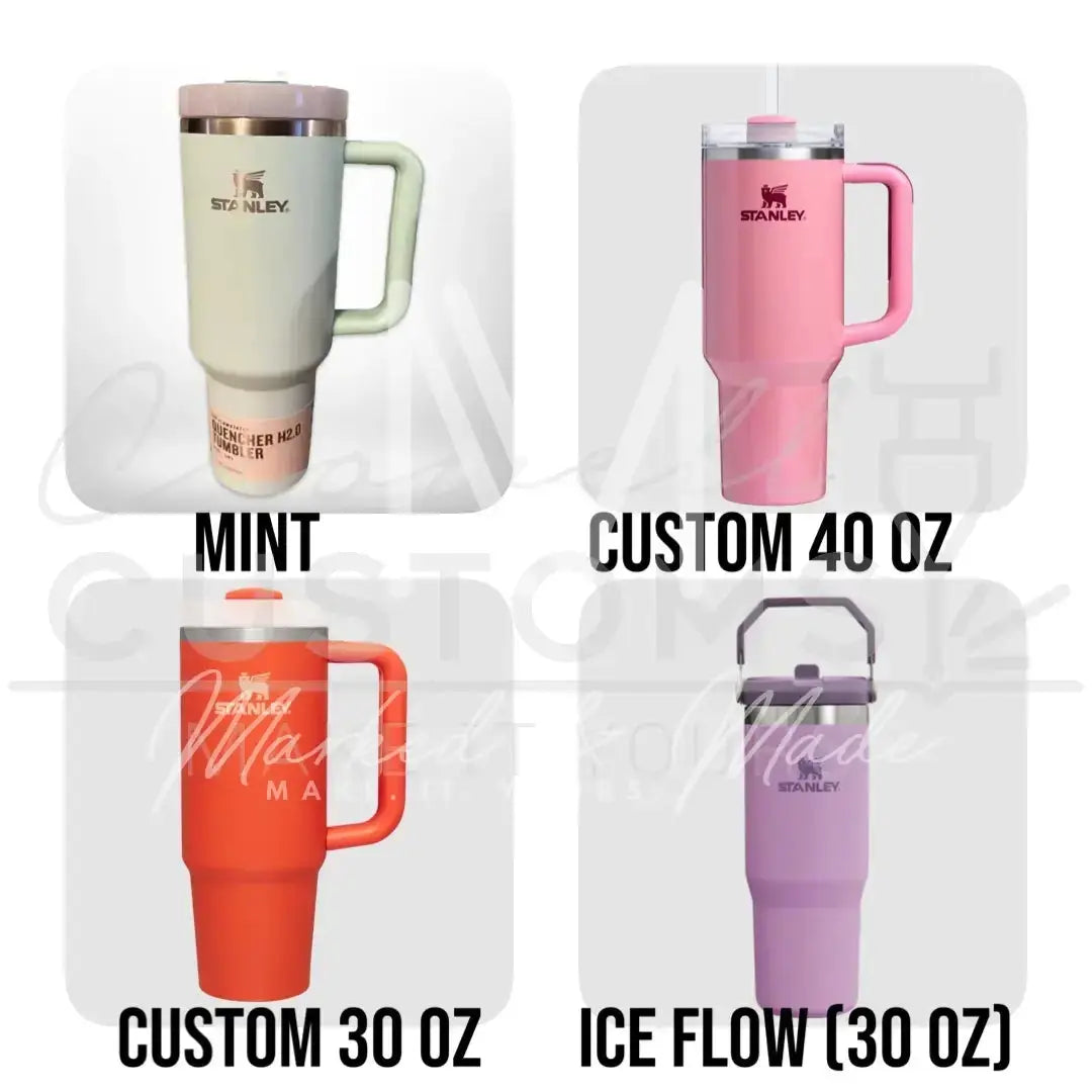 Full Custom Design and Wrap Quencher Tumbler (30oz, 40oz, + Stanleys) 