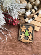 Gingerbread Family Baking Pan Ornament - 3 Sizes! 