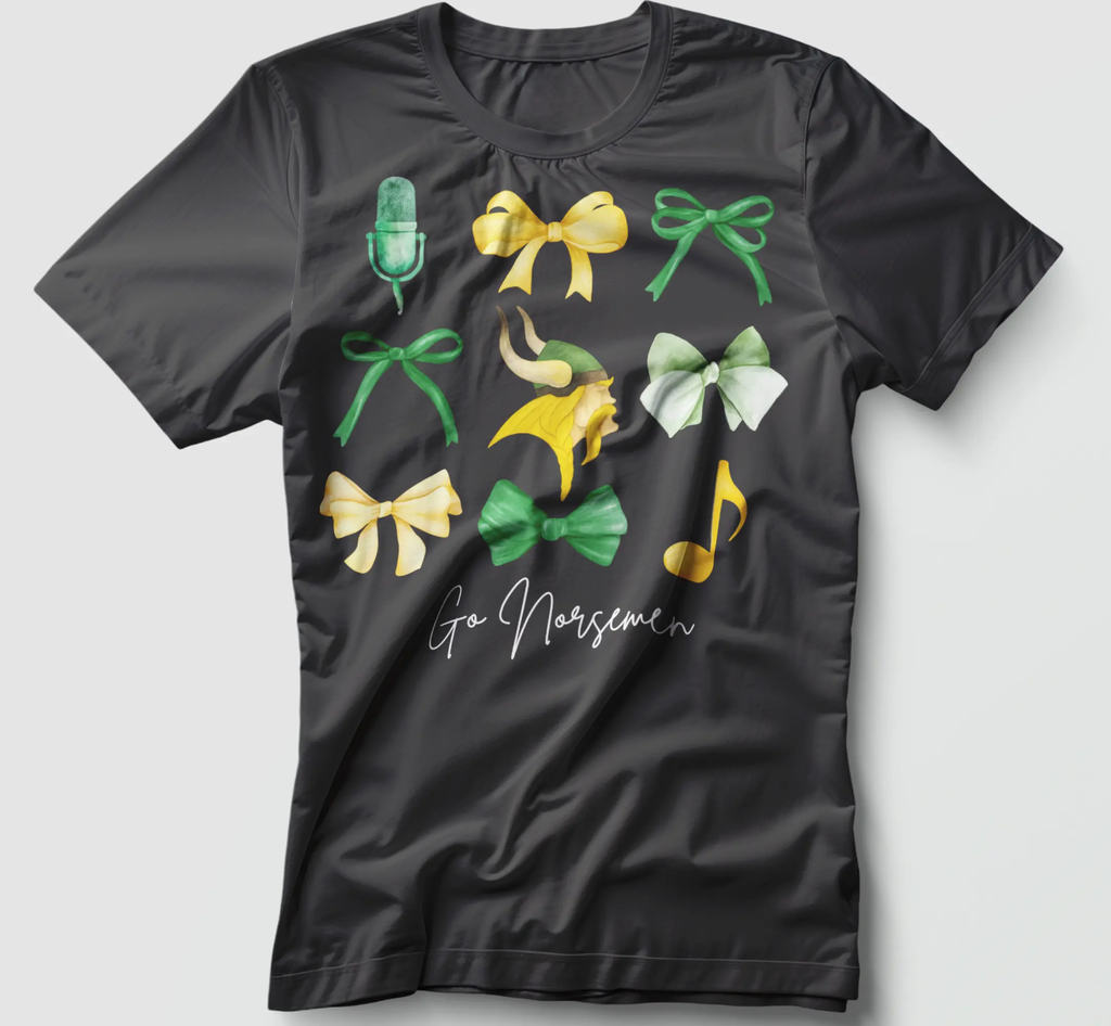 Go Norsemen Choir Tee / Hoodie – Coquette Bow Design