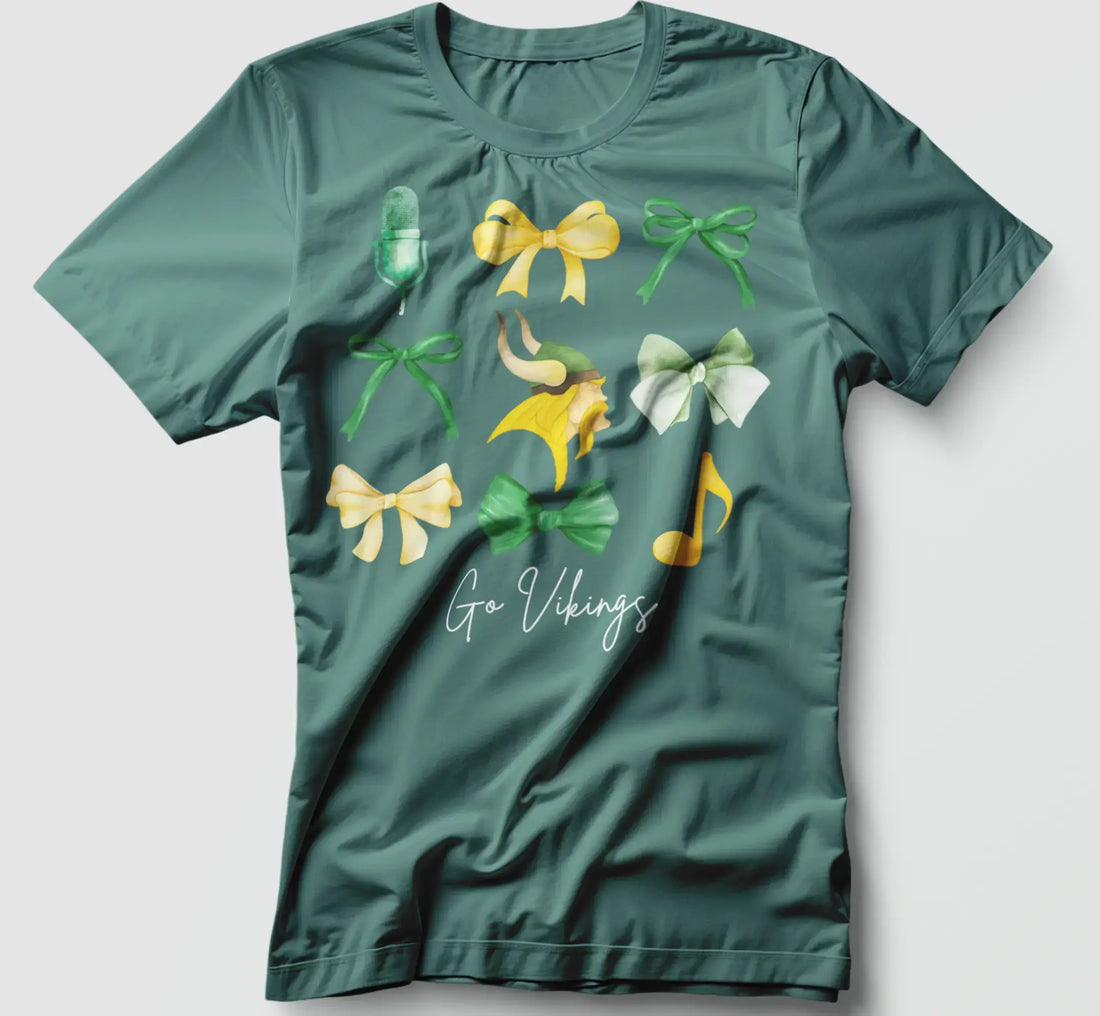Go Vikings Choir Tee / Hoodie – Coquette Bow Design