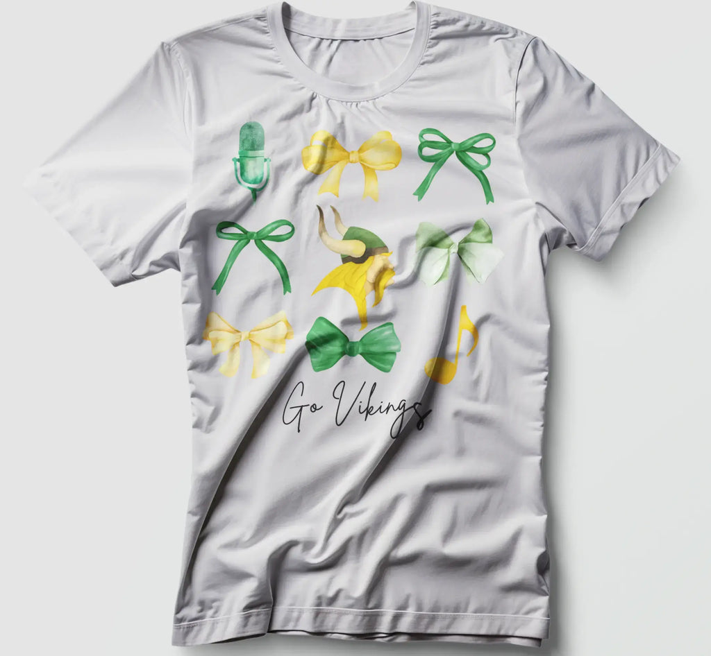 Go Vikings Choir Tee / Hoodie – Coquette Bow Design