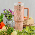 Golden Girls Tumbler Peach to Silver 40oz 