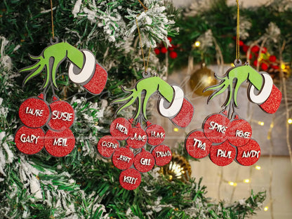 Grinch Personalized Name Ornament 