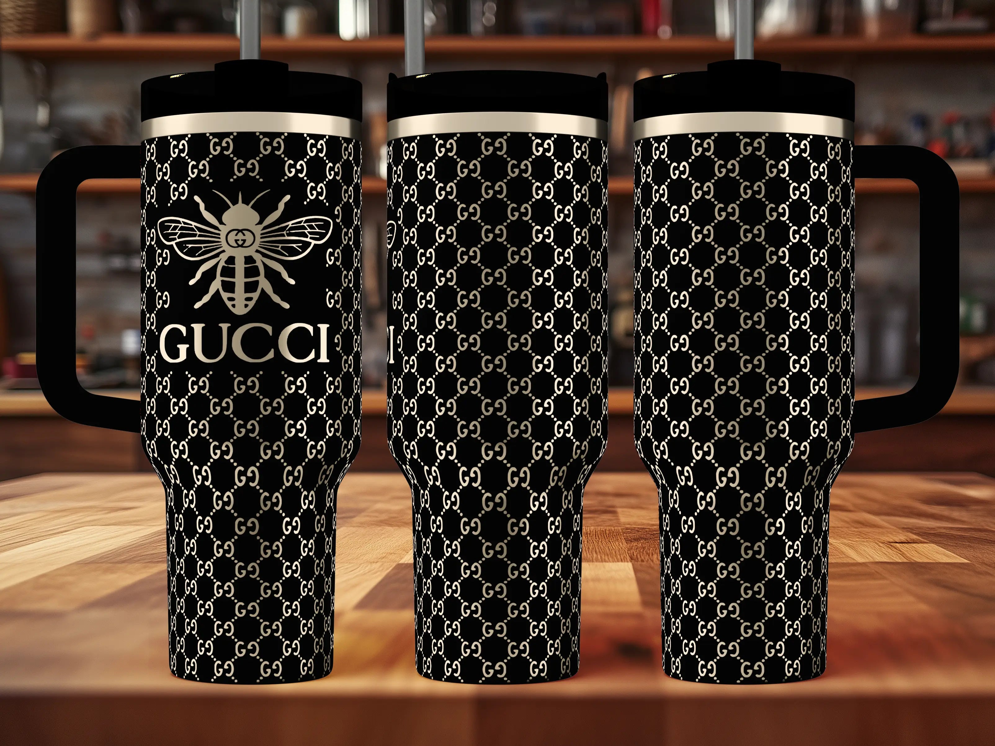 Gucci Bee Tumbler | 40oz, 30oz, Stanleys, 20oz, 16oz, 14oz, 10oz 