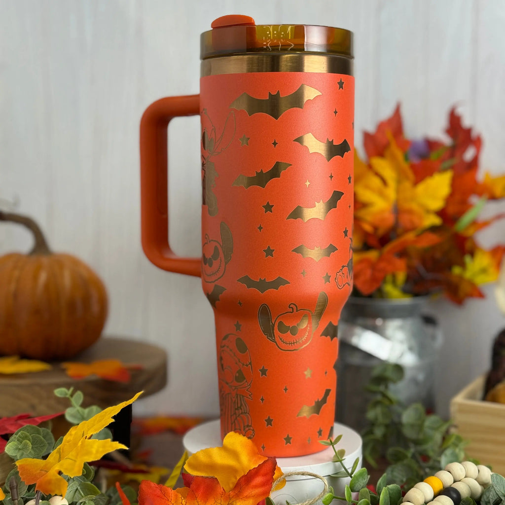 Halloween Stitch Tumbler Orange to Copper 40oz 
