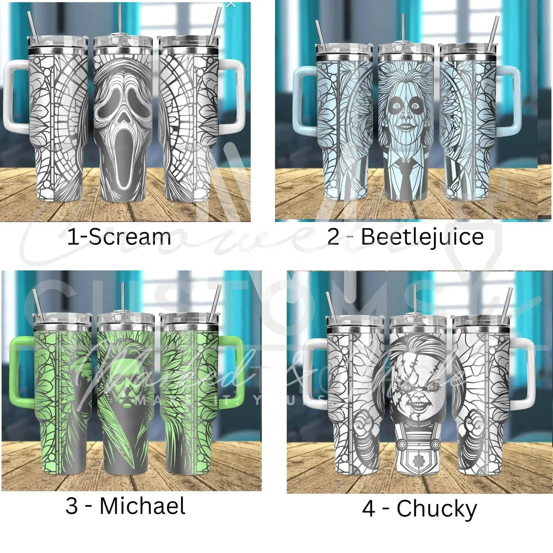 Halloween Tumbler -Choose Your Nightmare - Quencher Tumbler (30oz, 40oz, + Stanleys)