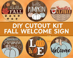 Workshop!  Fall Welcome Sign | 10.5 or 18" | Door Hanger | Multiple Designs 