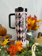 Harley Quinn Tumbler  Pink to Black 40 oz 