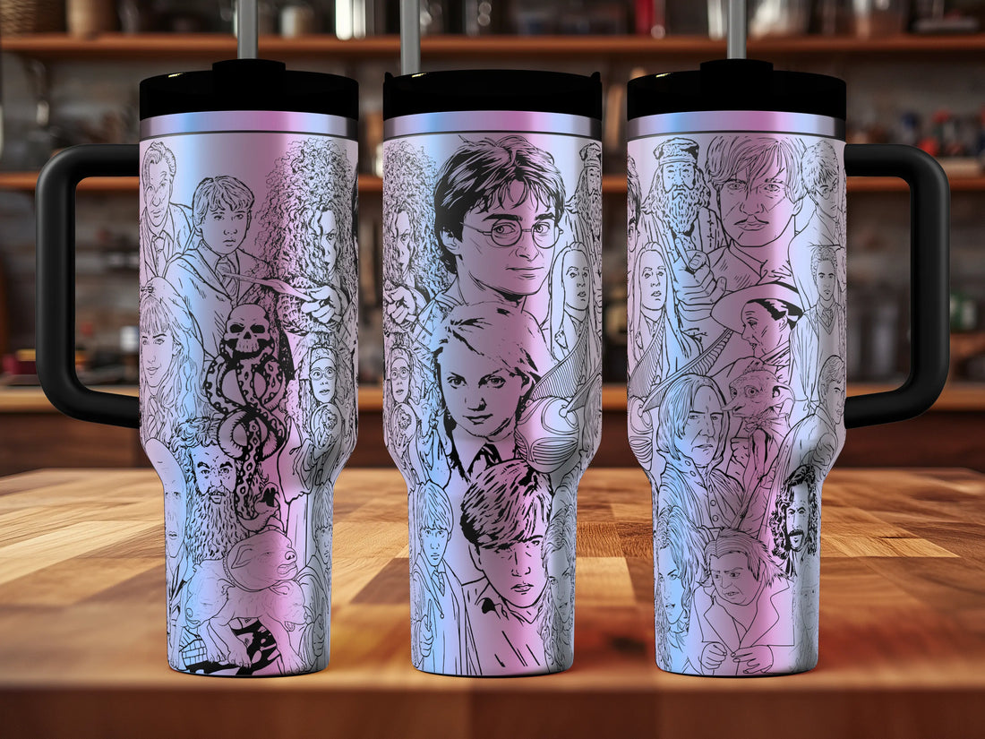 Harry Potter Character Mashup Tumbler | 40oz, 30oz, Stanleys, 20oz, 16oz, 14oz, 10oz 