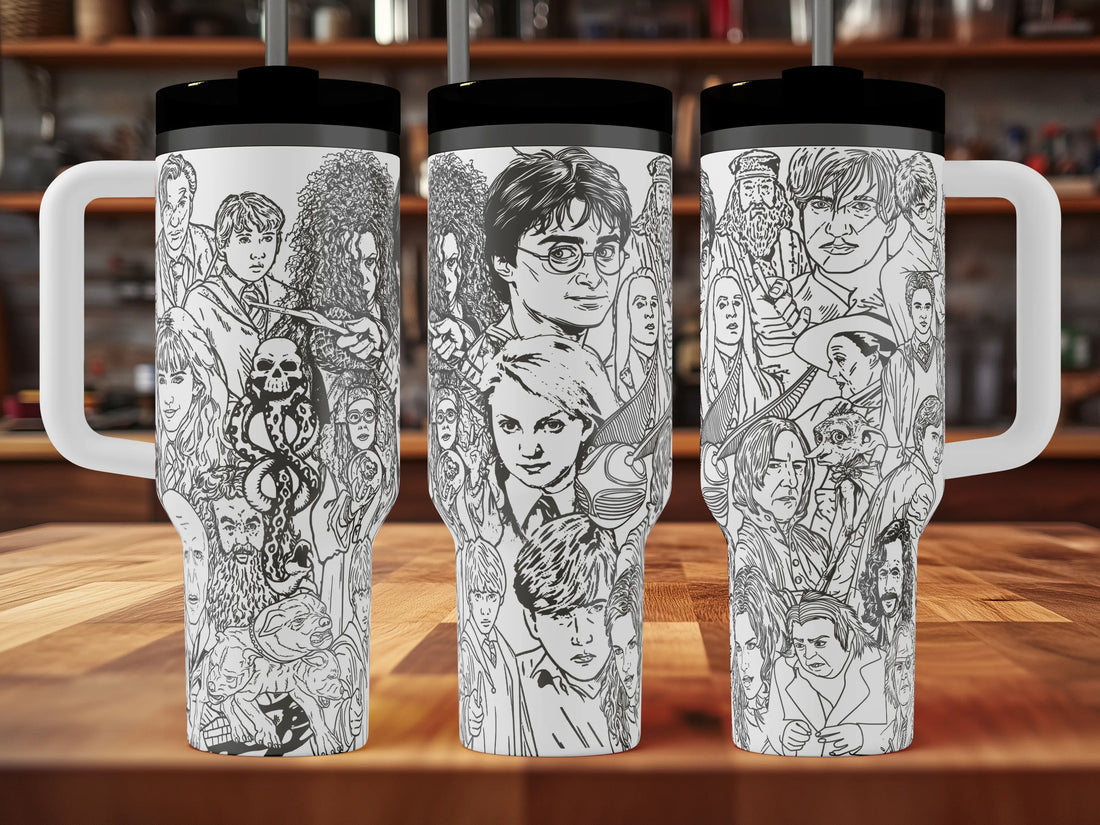 Harry Potter Character Mashup Tumbler | 40oz, 30oz, Stanleys, 20oz, 16oz, 14oz, 10oz 