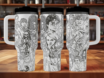 Harry Potter Character Mashup Tumbler | 40oz, 30oz, Stanleys, 20oz, 16oz, 14oz, 10oz 