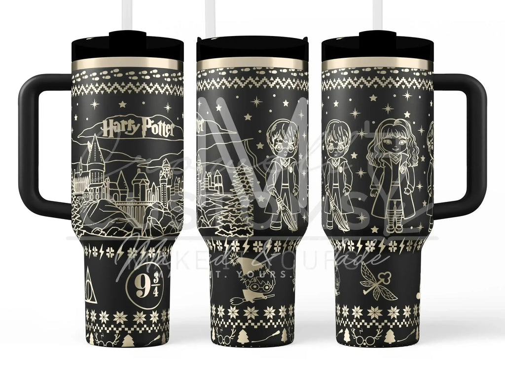 Harry Potter Christmas - Sweater  Quencher Tumbler (30oz, 40oz, + Stanleys)