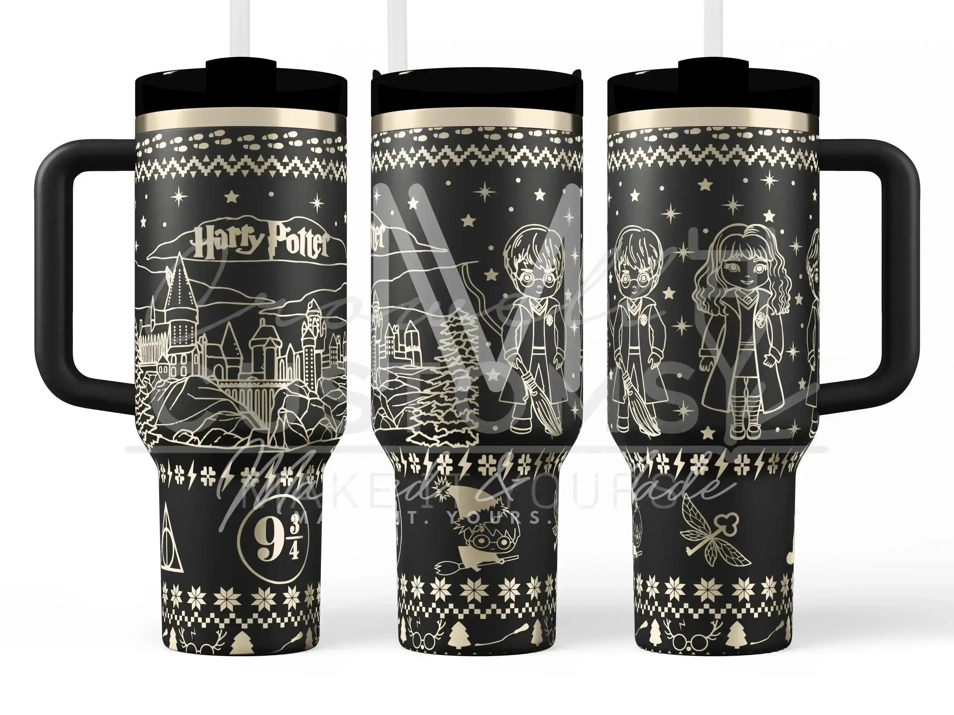 Harry Potter Christmas - Sweater  Quencher Tumbler (30oz, 40oz, + Stanleys)