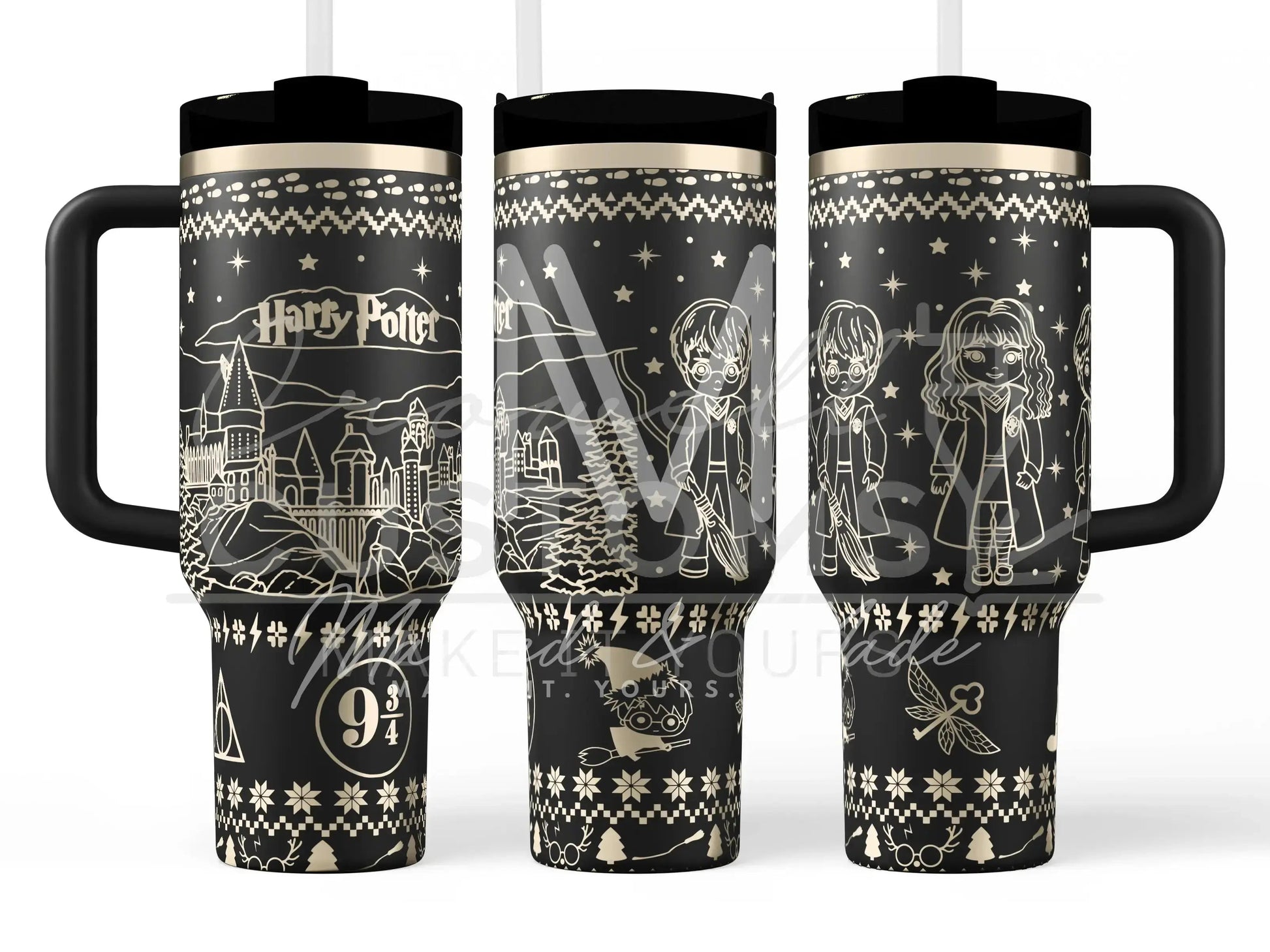 Harry Potter Christmas - Sweater  Quencher Tumbler (30oz, 40oz, + Stanleys) 