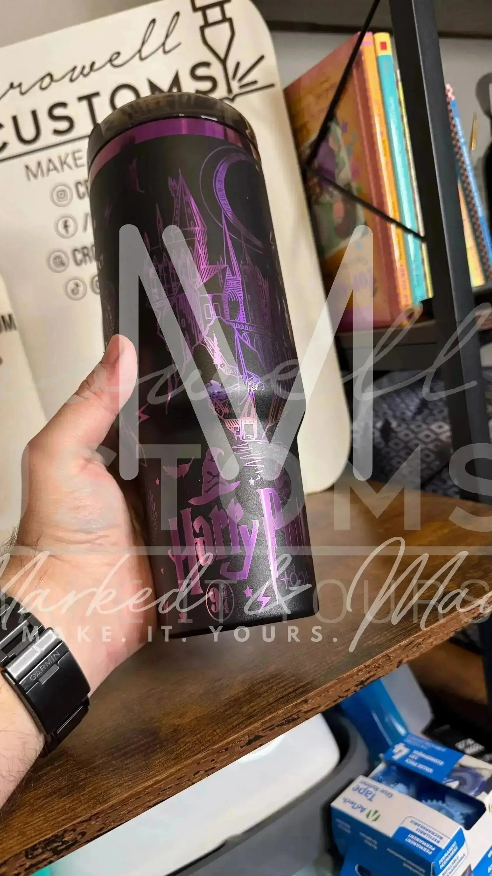 Harry Potter Hogwarts Theme Quencher Tumbler (30oz, 40oz, + Stanleys)