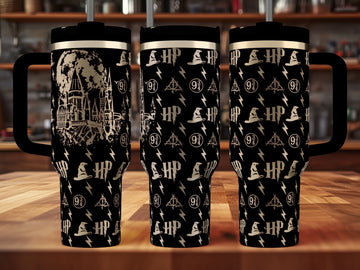 Harry Potter Luxury Tumbler | 40oz, 30oz, Stanleys, 20oz, 16oz, 14oz, 10oz 