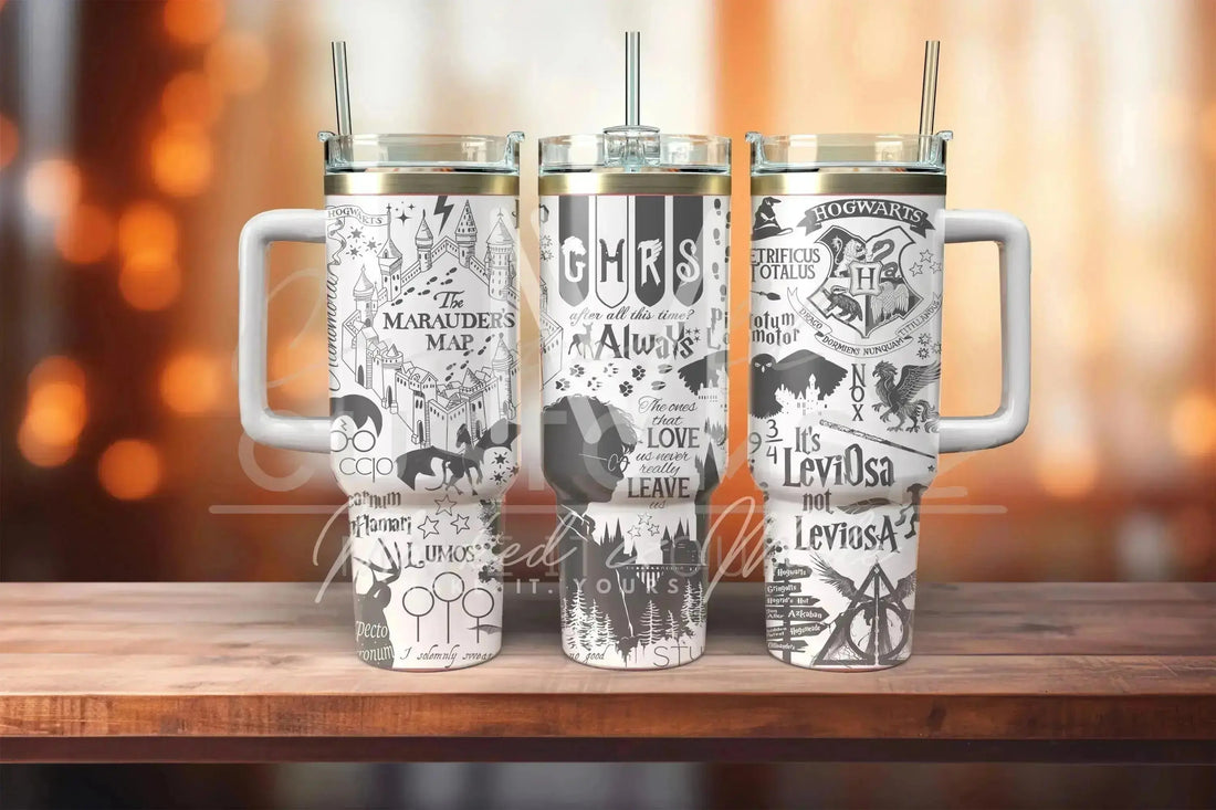 Harry Potter Spells Quencher Tumbler (30oz, 40oz, + Stanleys)