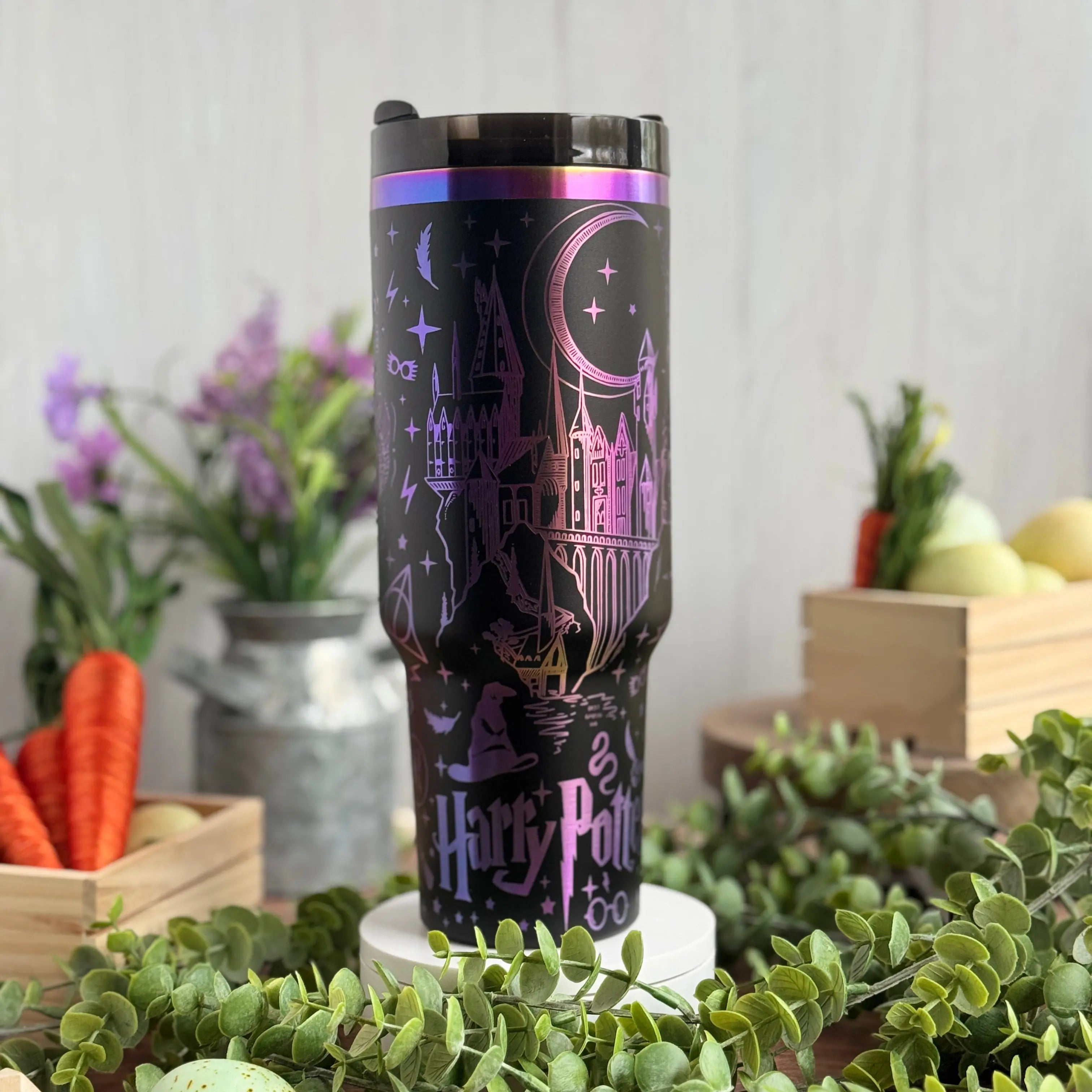 Harry Potter Tumbler Black Chroma 40oz 