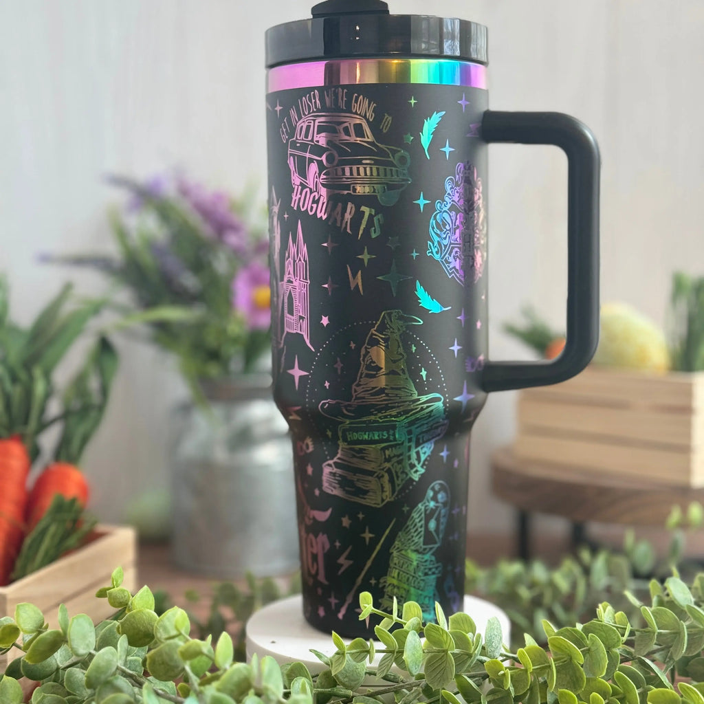 Harry Potter Tumbler Black to Rainbow 40oz 