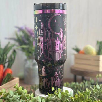 Harry Potter Tumbler Black to Rainbow 40oz 