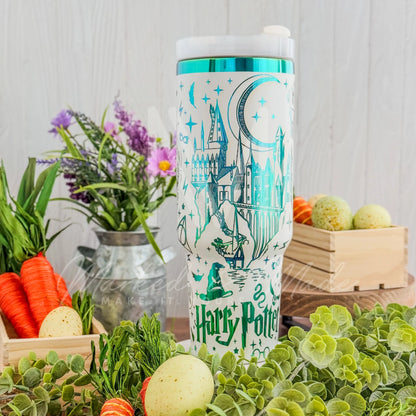 Harry Potter Tumbler White to Blue/Green 40oz 