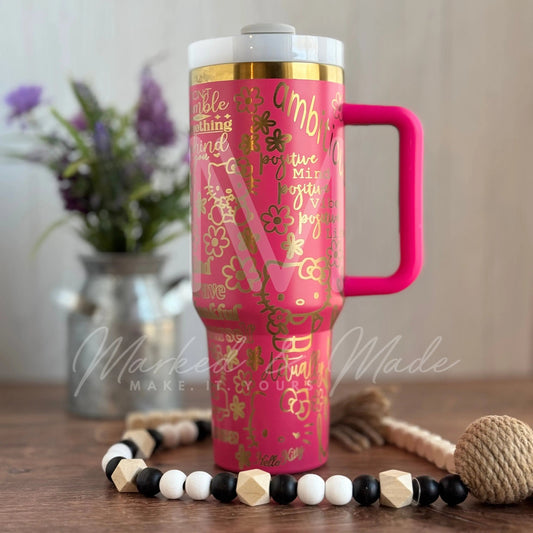 Hello Kitty Motivational  Quencher Tumbler (30oz, 40oz, + Stanleys) 