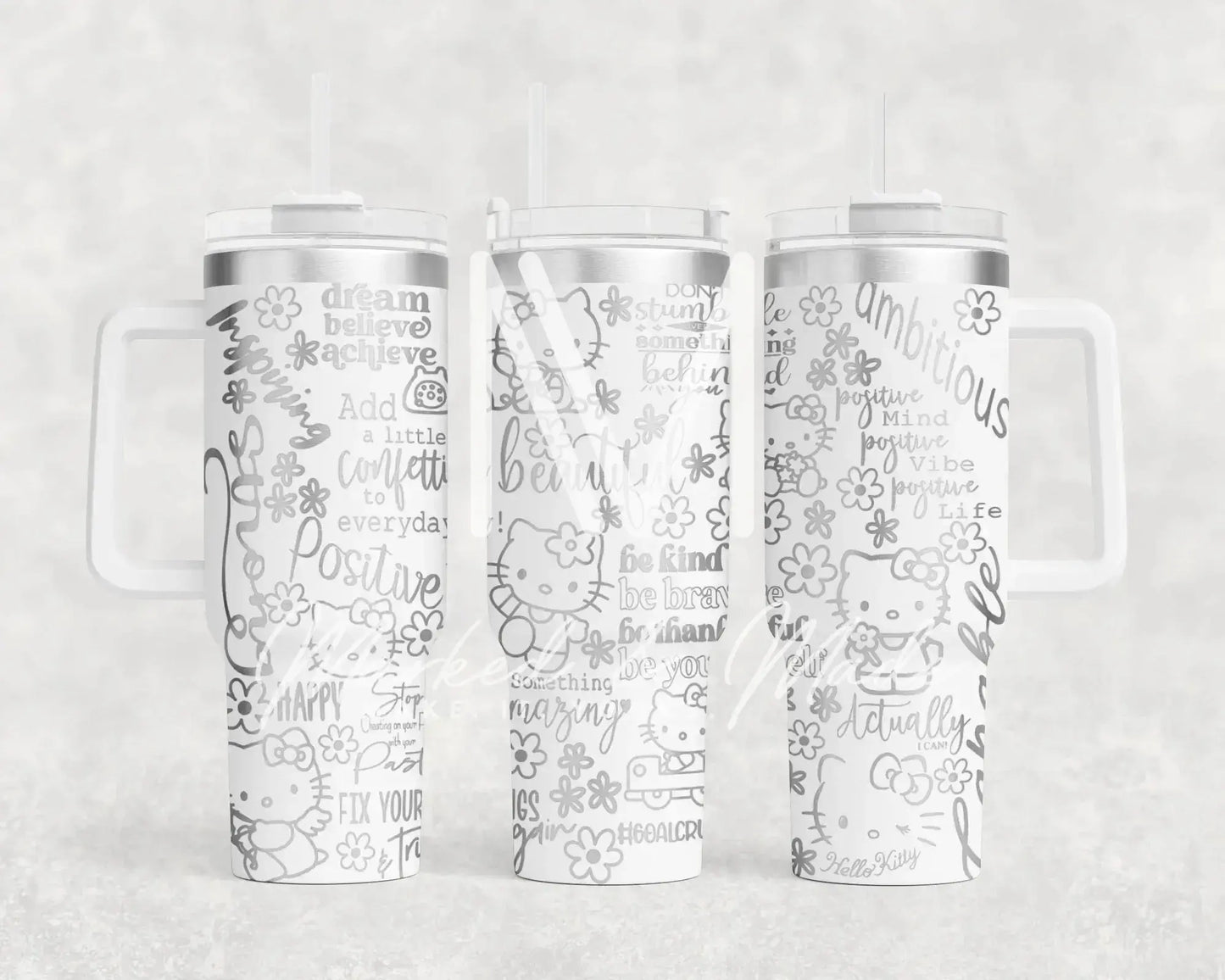 Hello Kitty Motivational  Quencher Tumbler (30oz, 40oz, + Stanleys) 