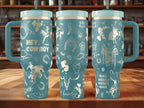 Hey Cowboy Engraved Tumbler (30oz, 40oz, + Stanleys) Western