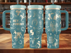 Hey Cowboy Engraved Tumbler (30oz, 40oz, + Stanleys) Western