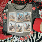 Rodeo Stamp – Western Bull Riding – Tee / Long Sleeve / Hoodie / Crewneck