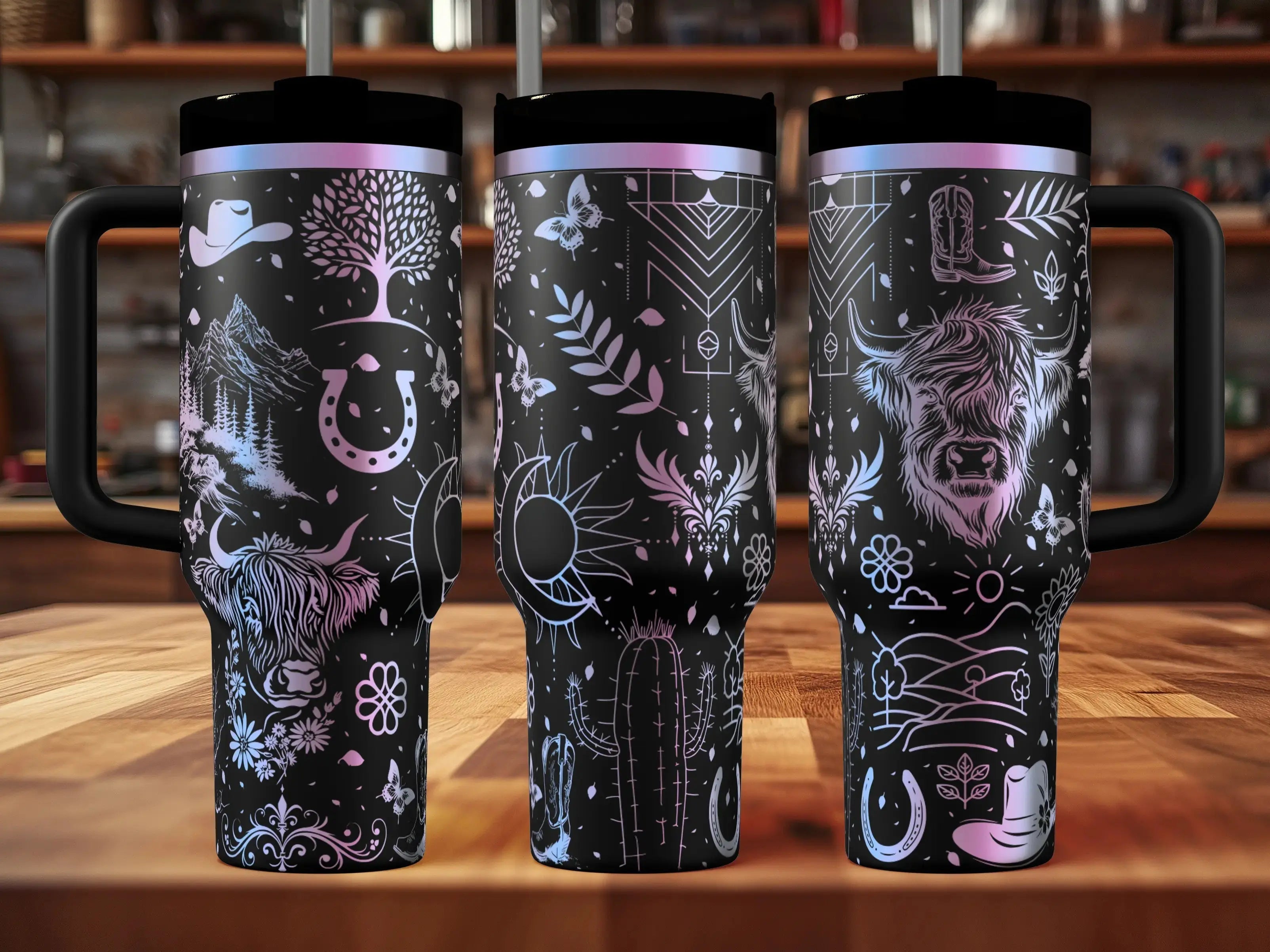 Highland Cow Quencher Tumbler (30oz, 40oz, + Stanleys) 