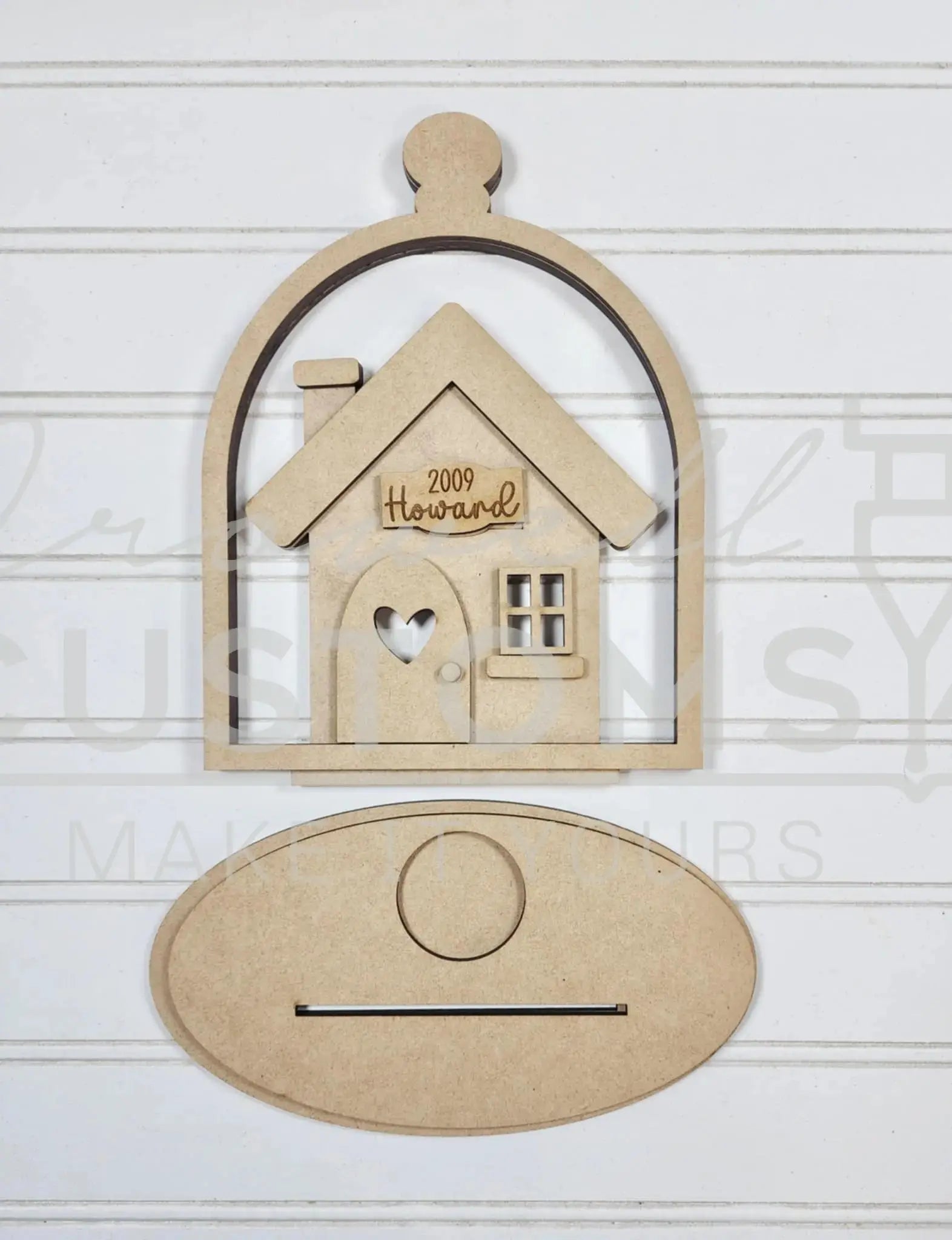 Home Cloche Votive Holder DIY Wood Cutout Kit | 6" x 8" | Home Collection | Home Decor | Votive Candle Holder | Rustic 