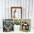 Home Collection Family Signs 6.75" x 8"| DIY WOOD CUTOUT KIT | 1-3 Signs | Home Decor | Rustic | Home Sweet Home 