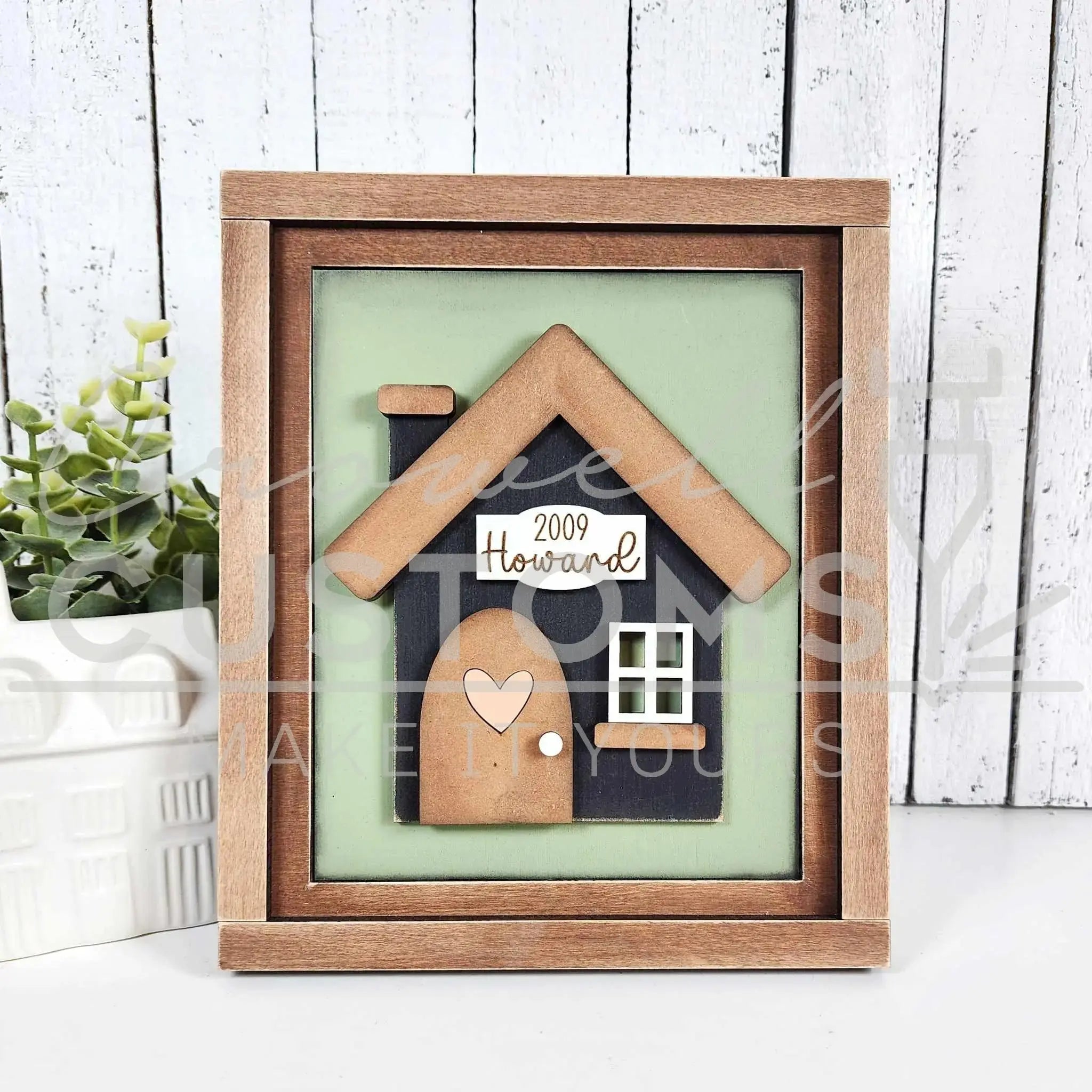 Home Collection Family Signs 6.75" x 8"| DIY WOOD CUTOUT KIT | 1-3 Signs | Home Decor | Rustic | Home Sweet Home 